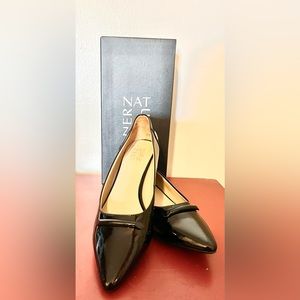 Naturalizer Feather, low block heel in patent leather 8.5 M